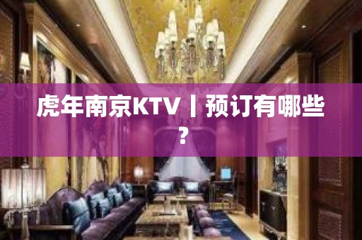 虎年南京KTV丨预订有哪些？