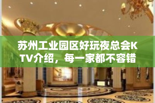 苏州工业园区好玩夜总会KTV介绍，每一家都不容错过 - 苏州园区KTV大全 