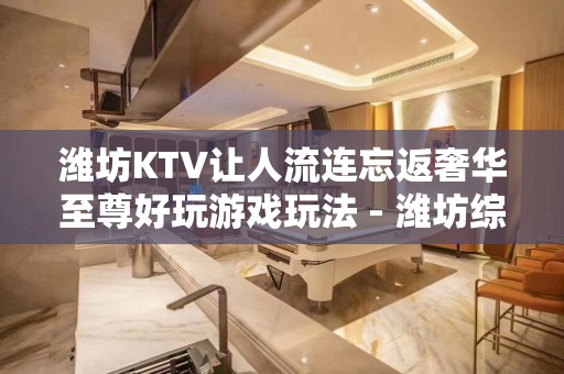 潍坊KTV让人流连忘返奢华至尊好玩游戏玩法 - 潍坊综合保税区KTV大全 