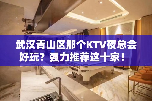 武汉青山区那个KTV夜总会好玩？强力推荐这十家！ - 武汉青山KTV大全 