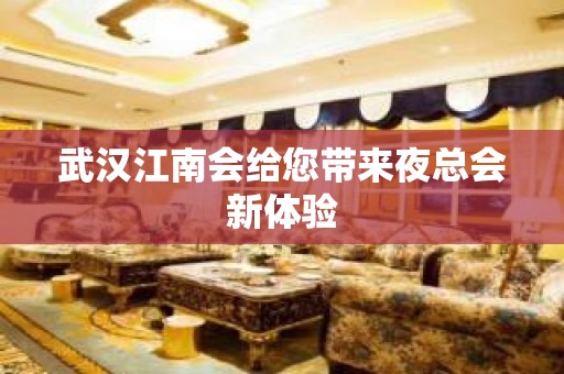 武汉江南会给您带来夜总会新体验