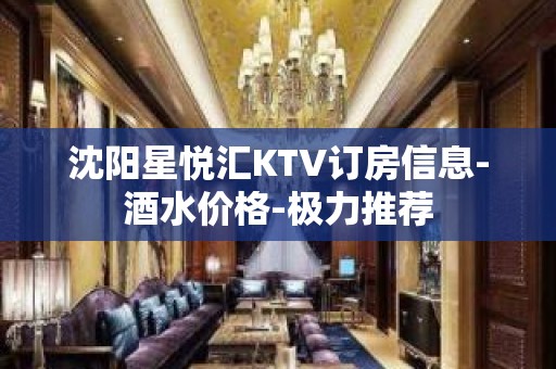 沈阳星悦汇KTV订房信息-酒水价格-极力推荐