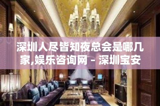 深圳人尽皆知夜总会是哪几家,娱乐咨询网 – 深圳宝安KTV排名大全