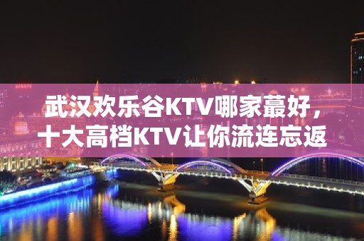 武汉欢乐谷KTV哪家蕞好，十大高档KTV让你流连忘返 – 武汉武昌KTV排名大全