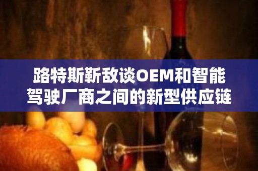 路特斯靳敌谈OEM和智能驾驶厂商之间的新型供应链关系