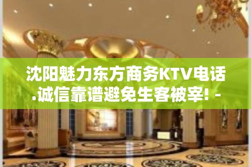 沈阳魅力东方商务KTV电话.诚信靠谱避免生客被宰! - 沈阳铁西KTV大全 