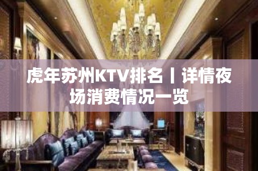 虎年苏州KTV排名丨详情夜场消费情况一览