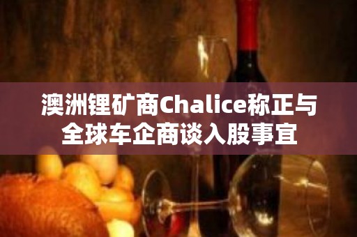 澳洲锂矿商Chalice称正与全球车企商谈入股事宜