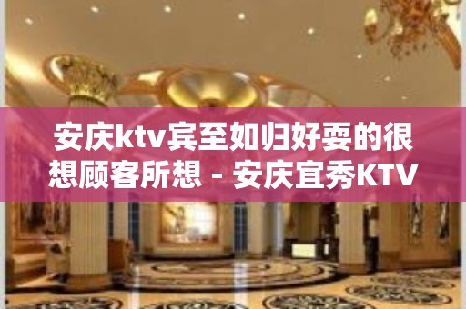 安庆ktv宾至如归好耍的很想顾客所想 - 安庆宜秀KTV大全 