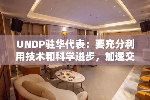 UNDP驻华代表：要充分利用技术和科学进步，加速交通运输电气化