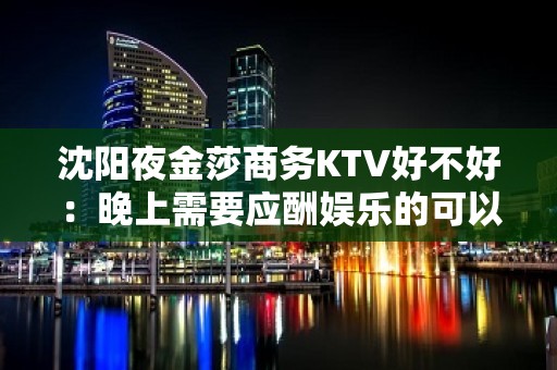 沈阳夜金莎商务KTV好不好：晚上需要应酬娱乐的可以微信我 - 沈阳辽中KTV大全 