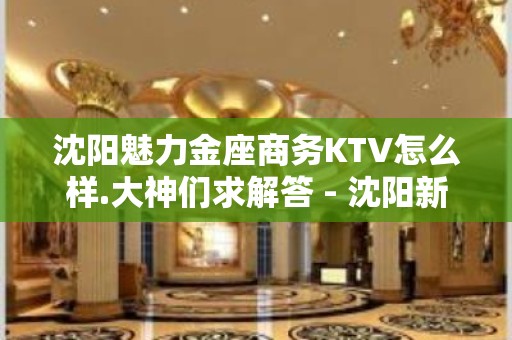 沈阳魅力金座商务KTV怎么样.大神们求解答 - 沈阳新民KTV大全 