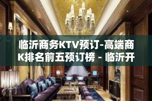 临沂商务KTV预订-高端商K排名前五预订榜 - 临沂开发区KTV大全 