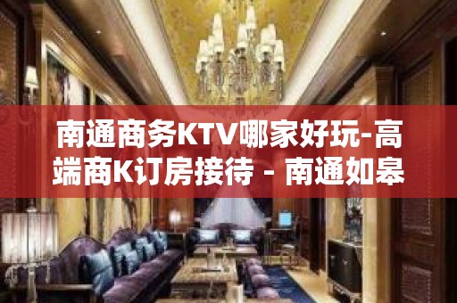 南通商务KTV哪家好玩-高端商K订房接待 - 南通如皋KTV大全 