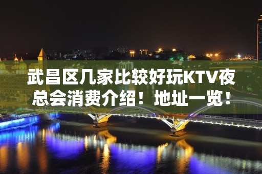 武昌区几家比较好玩KTV夜总会消费介绍！地址一览！ - 武汉武昌KTV大全 