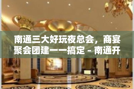 南通三大好玩夜总会，商宴聚会团建一一搞定 – 南通开发区KTV排名大全