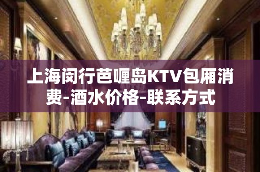 上海闵行芭喱岛KTV包厢消费-酒水价格-联系方式