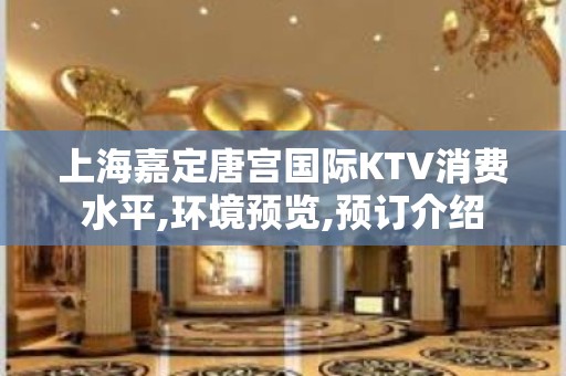 上海嘉定唐宫国际KTV消费水平,环境预览,预订介绍