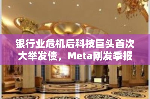 银行业危机后科技巨头首次大举发债，Meta刚发季报就寻求融资85亿美元