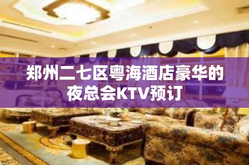 郑州二七区粤海酒店豪华的夜总会KTV预订