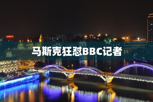 马斯克狂怼BBC记者