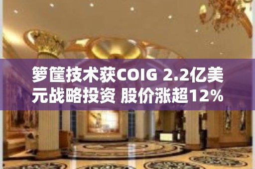 箩筐技术获COIG 2.2亿美元战略投资 股价涨超12%