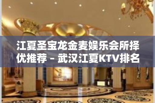 江夏圣宝龙金麦娱乐会所择优推荐 – 武汉江夏KTV排名大全