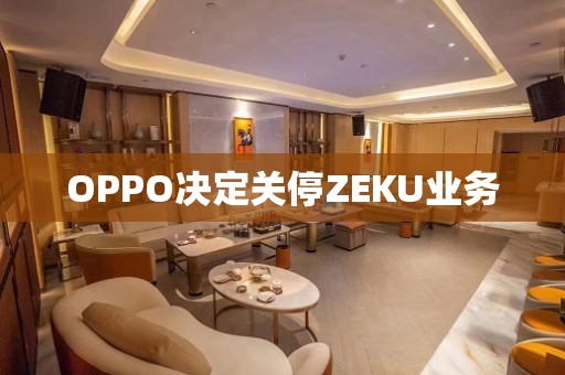 OPPO决定关停ZEKU业务