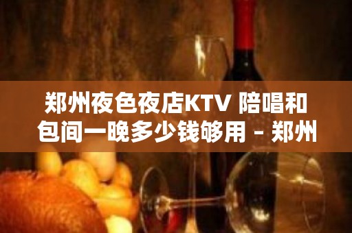 郑州夜色夜店KTV 陪唱和包间一晚多少钱够用 – 郑州高新区瑞达路KTV排名大全