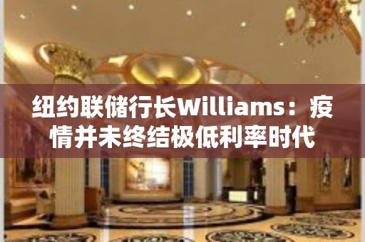 纽约联储行长Williams：疫情并未终结极低利率时代