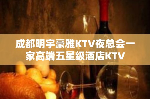 成都明宇豪雅KTV夜总会一家高端五星级酒店KTV