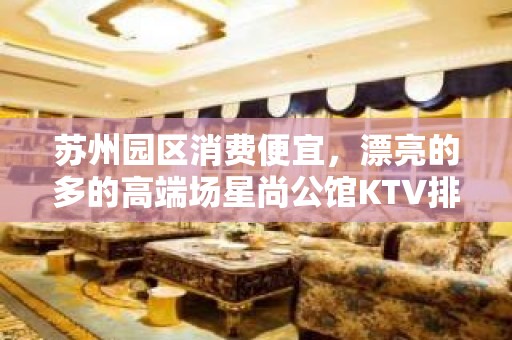 苏州园区消费便宜，漂亮的多的高端场星尚公馆KTV排名大全。