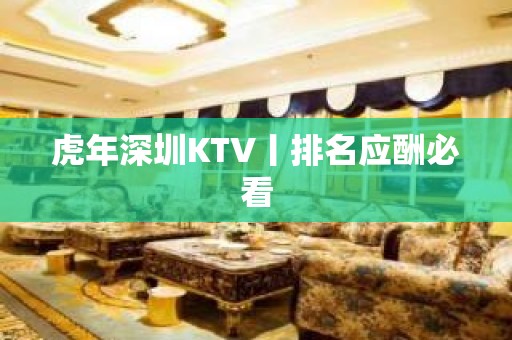 虎年深圳KTV丨排名应酬必看