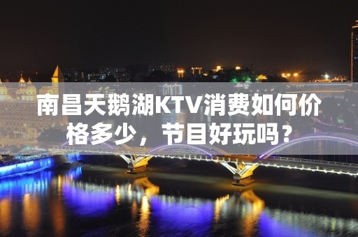 南昌天鹅湖KTV消费如何价格多少，节目好玩吗？