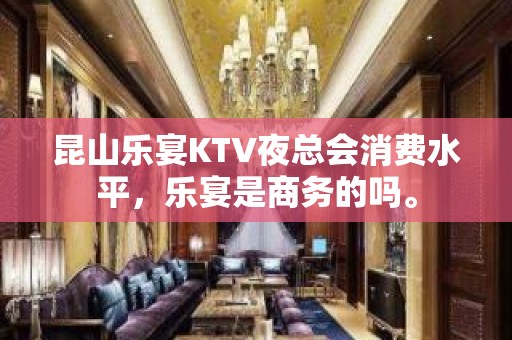 昆山乐宴KTV夜总会消费水平，乐宴是商务的吗。