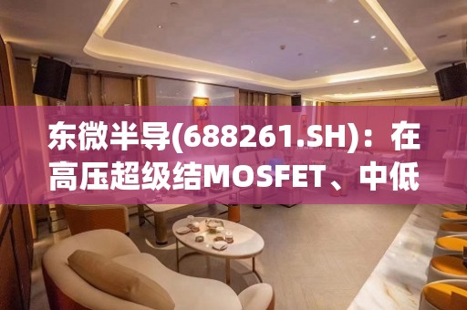 东微半导(688261.SH)：在高压超级结MOSFET、中低压屏蔽栅MOSFET、TGBT产品领域形成了一系列具有自主知识产权的核心技术