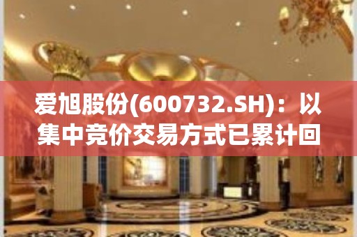 爱旭股份(600732.SH)：以集中竞价交易方式已累计回购664.28万股