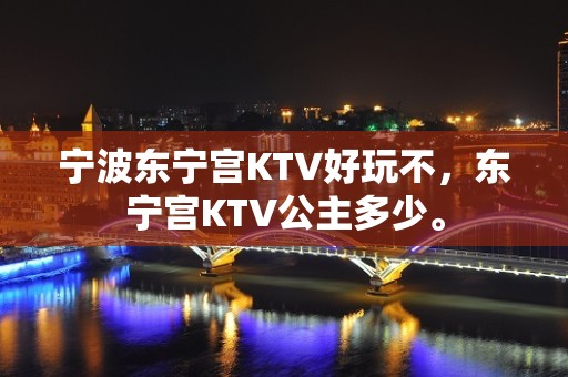 宁波东宁宫KTV好玩不，东宁宫KTV公主多少。