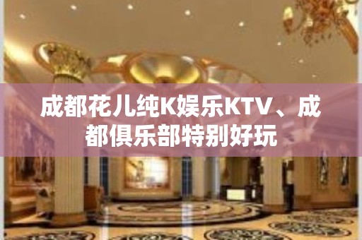 成都花儿纯K娱乐KTV、成都俱乐部特别好玩