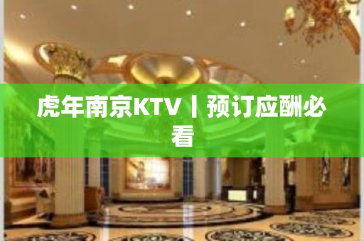 虎年﻿南京KTV丨预订应酬必看