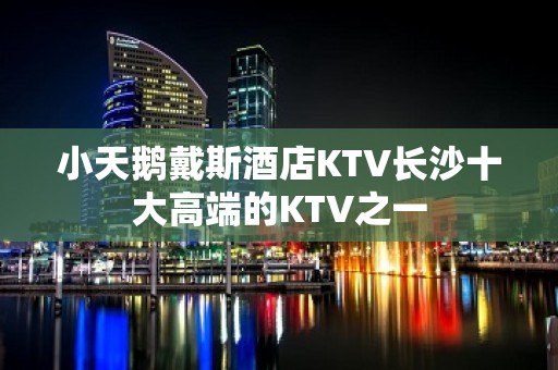 小天鹅戴斯酒店KTV长沙十大高端的KTV之一