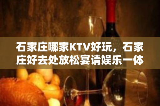 石家庄哪家KTV好玩，石家庄好去处放松宴请娱乐一体