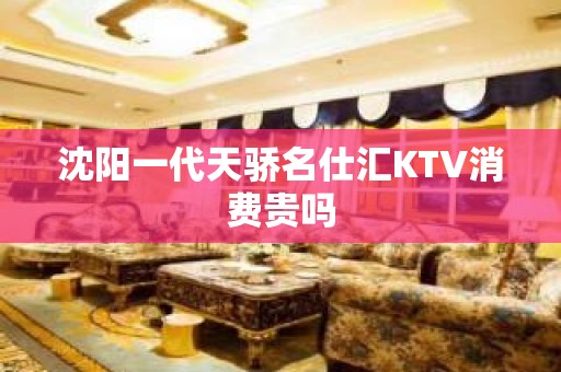 沈阳一代天骄名仕汇KTV消费贵吗