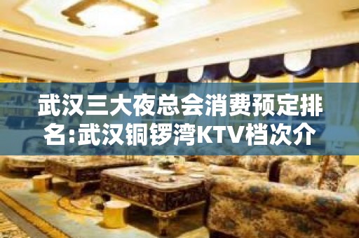 武汉三大夜总会消费预定排名:武汉铜锣湾KTV档次介绍。