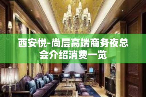 西安悦-尚层高端商务夜总会介绍消费一览