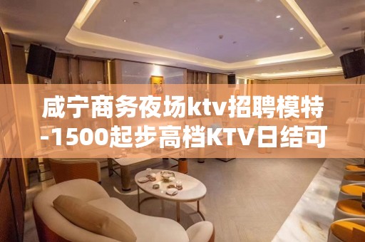 咸宁商务夜场ktv招聘模特-1500起步高档KTV日结可