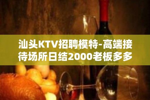 汕头KTV招聘模特-高端接待场所日结2000老板多多