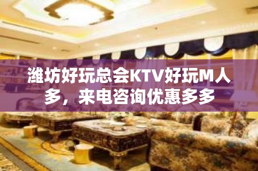 潍坊好玩总会KTV好玩M人多，来电咨询优惠多多