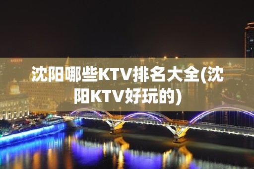 沈阳哪些KTV排名大全(沈阳KTV好玩的)