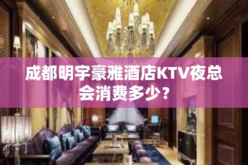 成都明宇豪雅酒店KTV夜总会消费多少？